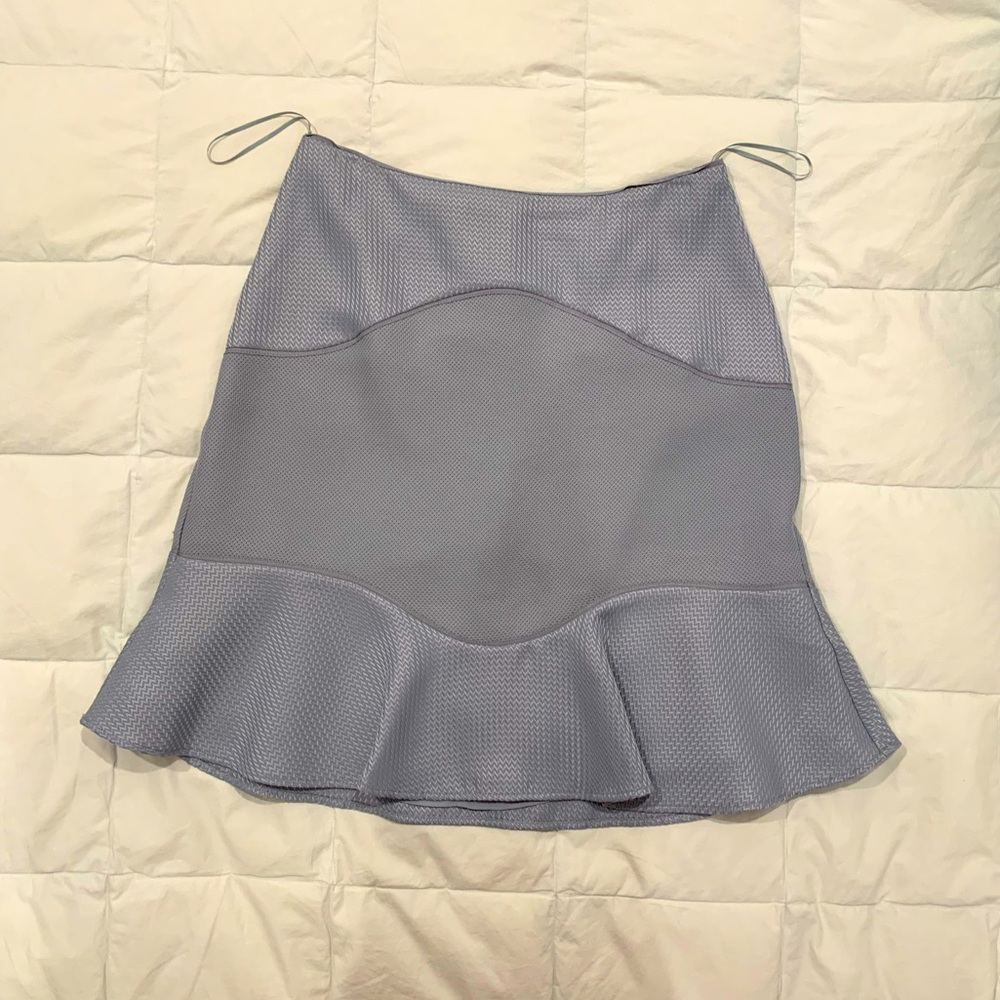 Reiss Fit and Flare Mini Skirt - Ice Blue - Size 6
